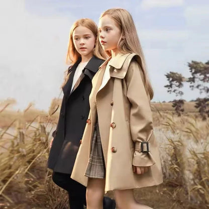 Herbst Mädchen Trenchcoat - Winddicht & Stilvoll - 4-14 Jahre