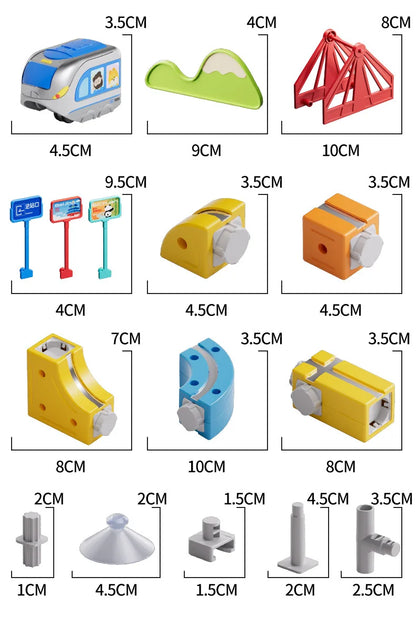 Heißer Verkauf Magnetische Auto Stem Racing Auto Railtrack Set Montessori Motorisierte Zug & Schwerkraft Labyrinth Spielzeug Pädagogisches Geschenk Für Kinder
