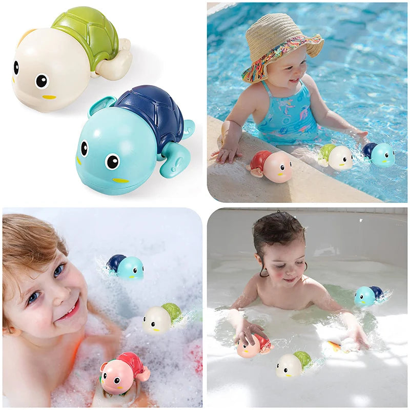 Badespielzeug für Babys - Schwimmende Tiere zum Aufziehen