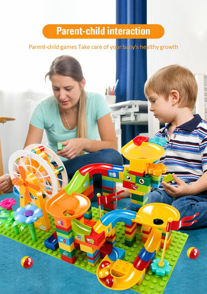 Marble Run - Kugelbahn Bau-Set für Kinder - mit LED & Riesenrad