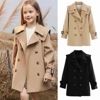 Herbst Mädchen Trenchcoat - Winddicht & Stilvoll - 4-14 Jahre