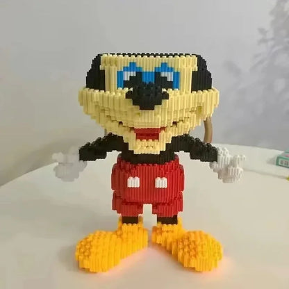 Klassische Maus -  Mini-Baustein Bausatz - Figurenset