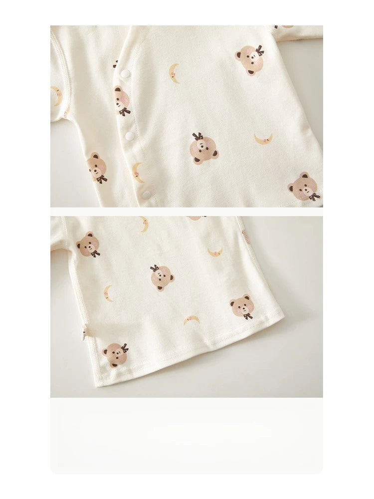 Neugeborenen Baby Basis Shirt + Hosen 2-teiliges Set Herbst und Winter Cartoon Reine Baumwolle Top + Hosen 0-18M Neugeborenen Baby Pyjamas