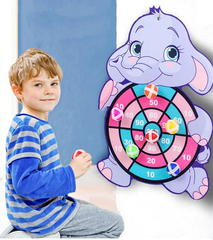 Kinder-Dartspiel mit Klettbällen - Lern- & Geschicklichkeitsspiel ab 3 Jahren