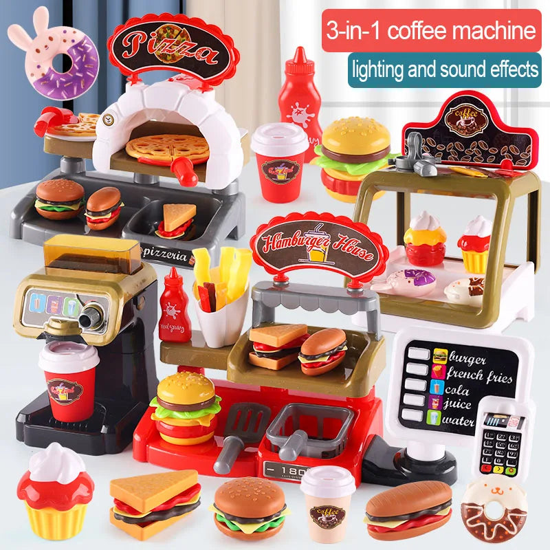 Kinder Spielküche Fast Food Set - mit Licht & Sound