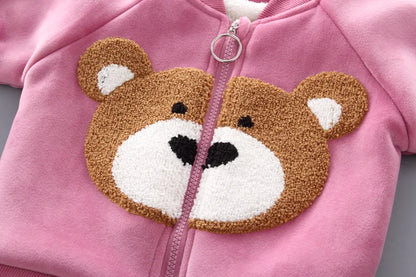 3PCS Winter Herbst Kleinkind Baby Jungen Mädchen Kleidung Baby Pullover Mantel + Hosen + Kapuze Weste Outfit Set Infant warme Kleidung Anzüge