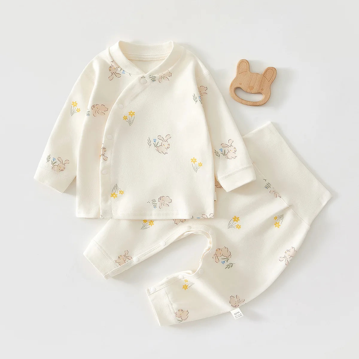 Neugeborenen Baby Basis Shirt + Hosen 2-teiliges Set Herbst und Winter Cartoon Reine Baumwolle Top + Hosen 0-18M Neugeborenen Baby Pyjamas