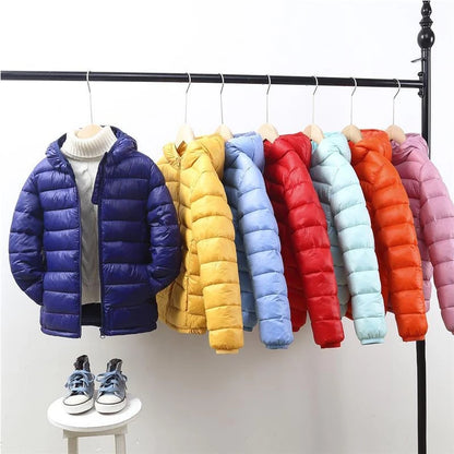 Herbst & Winter Kinder Daunenjacke - Leicht & Warm - 3-10 Jahre