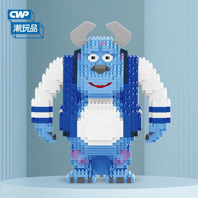 Blaues Monster - Mini-Baustein Bausatz - Figurenset