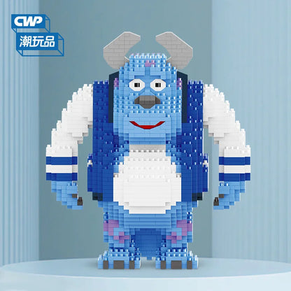 Blaues Monster - Mini-Baustein Bausatz - Figurenset