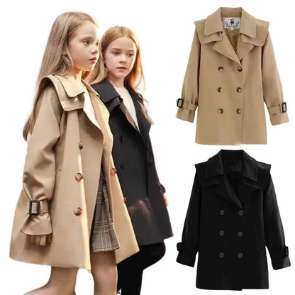 Herbst Mädchen Trenchcoat - Winddicht & Stilvoll - 4-14 Jahre