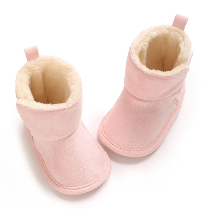 Neue Baby Stiefel Für Winter Wärme 0-18M Neugeborenen Baby Klett Weiche Sohle Anti Slip Vordere Schuhe baby Schuhe Warme Schnee Stiefel