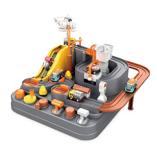 Heißer Racing Rail Auto Modell Zug Track Abenteuer Spiel Tiere Raum Rakete Spielzeug Kinder Pädagogisches Gehirn Mechanische Interaktive