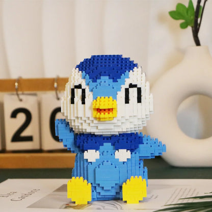 Blauer Pinguin - Mini-Baustein Bausatz