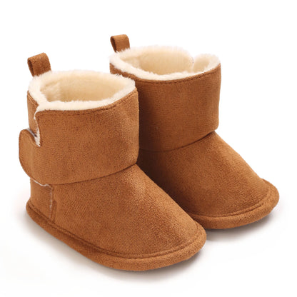 Neue Baby Stiefel Für Winter Wärme 0-18M Neugeborenen Baby Klett Weiche Sohle Anti Slip Vordere Schuhe baby Schuhe Warme Schnee Stiefel