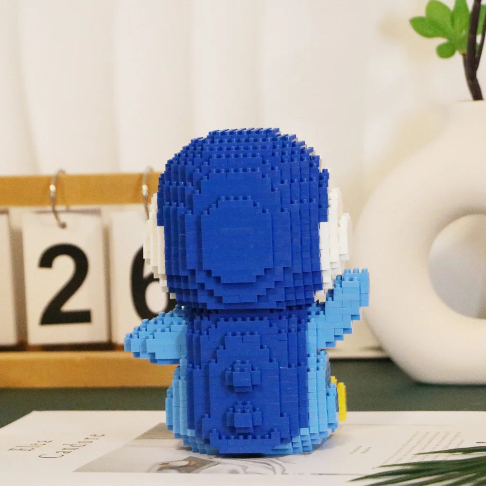 Blauer Pinguin - Mini-Baustein Bausatz