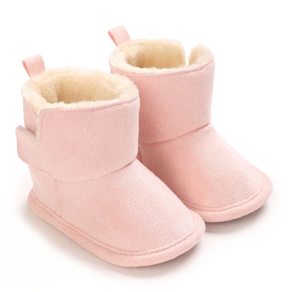 Neue Baby Stiefel Für Winter Wärme 0-18M Neugeborenen Baby Klett Weiche Sohle Anti Slip Vordere Schuhe baby Schuhe Warme Schnee Stiefel
