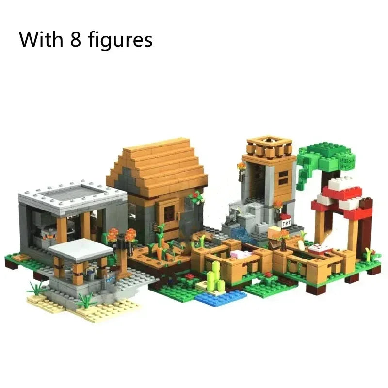 1315 Stück The Village Special Edition Bausteine mit Steve Actionfiguren, kompatibel mit My World Set Toy 21138