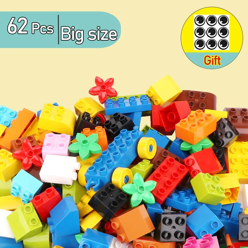 Große Bausteine Set - Kreatives Montessori Lernspielzeug