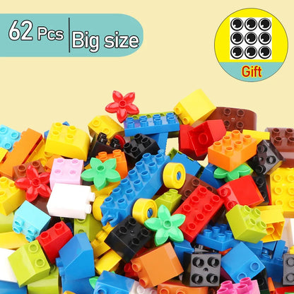 Große Bausteine Set - Kreatives Montessori Lernspielzeug
