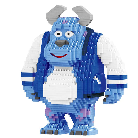 Blaues Monster - Mini-Baustein Bausatz - Figurenset