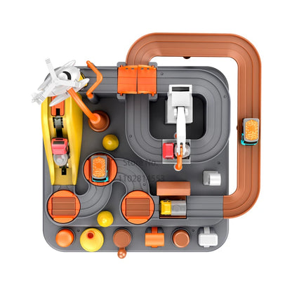 Heißer Racing Rail Auto Modell Zug Track Abenteuer Spiel Tiere Raum Rakete Spielzeug Kinder Pädagogisches Gehirn Mechanische Interaktive