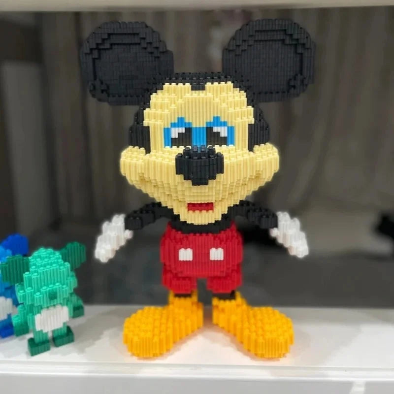 Klassische Maus -  Mini-Baustein Bausatz - Figurenset