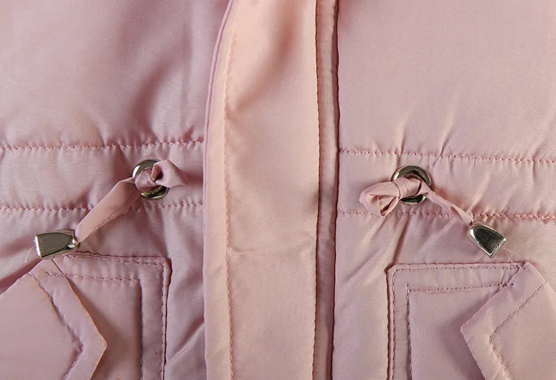 Winter Mädchen Jacke Futter Plus Samt Dicke Warm Halten Hülse Drucken Mit Kapuze Lange Stil Mäntel Für 4-6Y Kinder Baumwolle Schnee kleidung