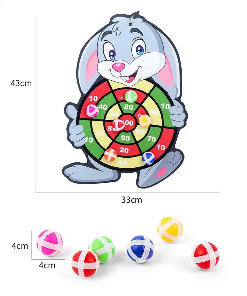 Kinder-Dartspiel mit Klettbällen - Lern- & Geschicklichkeitsspiel ab 3 Jahren
