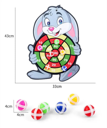 Kinder-Dartspiel mit Klettbällen - Lern- & Geschicklichkeitsspiel ab 3 Jahren