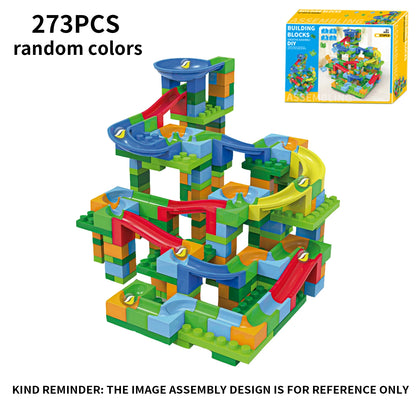 Marble Run - Kugelbahn Bauset für Kinder - Großes Baustein Rutsch- & Rampenset