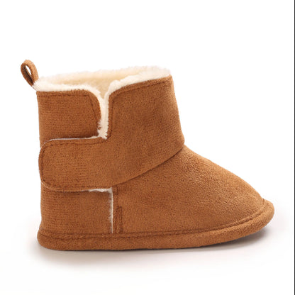 Neue Baby Stiefel Für Winter Wärme 0-18M Neugeborenen Baby Klett Weiche Sohle Anti Slip Vordere Schuhe baby Schuhe Warme Schnee Stiefel