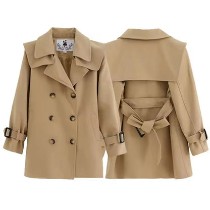 Herbst Mädchen Trenchcoat - Winddicht & Stilvoll - 4-14 Jahre