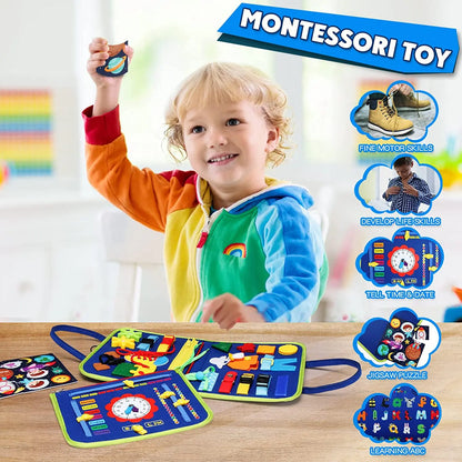 Montessori Busy Board - Motorik & Lernspielzeug für Kleinkinder