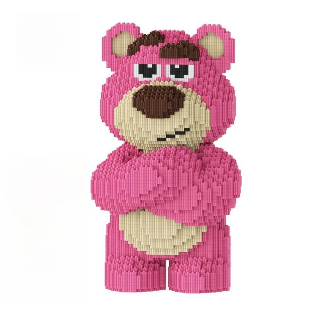 Neue heiß verkaufte kleine Partikel-Bausteine, kreativer Spaß, niedliche Erdbeerbär-Serie, Baustein-Geschenke