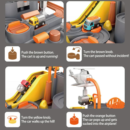 Heißer Racing Rail Auto Modell Zug Track Abenteuer Spiel Tiere Raum Rakete Spielzeug Kinder Pädagogisches Gehirn Mechanische Interaktive