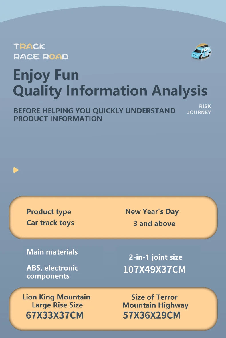 KBDFA Lion Theme Car Track für Kinder, Druckguss, Urlaubsgeschenke, Geburtstag, Hot Wheels, pädagogisches Rennspielzeug für Kinder, Rennwagen