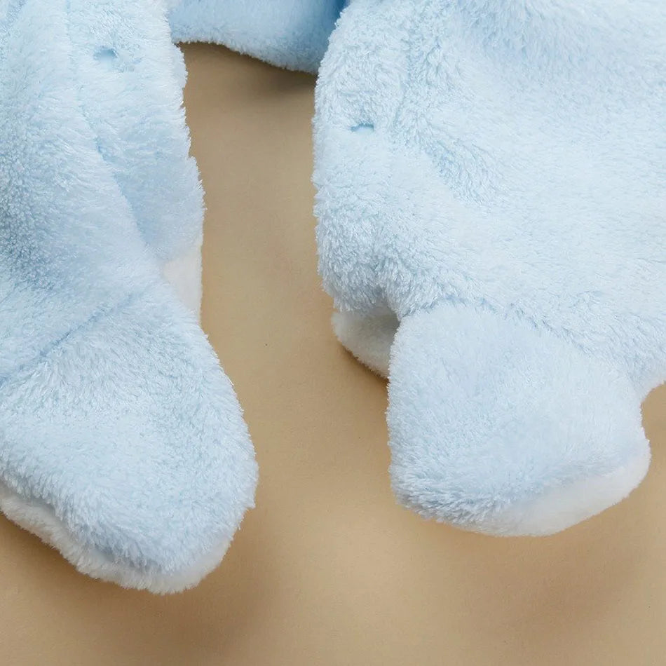 Herbst Winter Baby Strampler Baby Mädchen Jungen Kleidung Fleece Tier Bär Hase Schafe Neugeborenen Overalls Infant Halloween Kostüm 0-12M