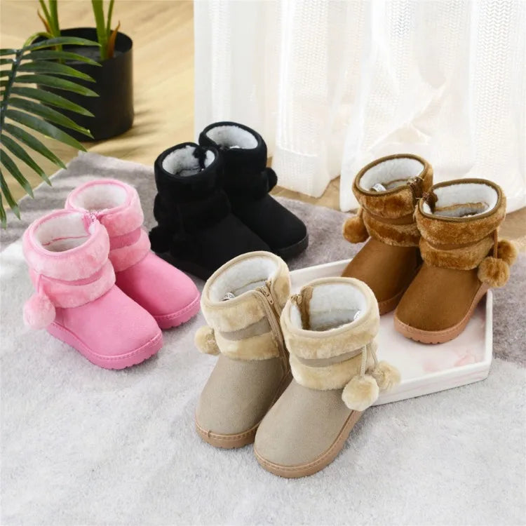 Neue Mädchen Schnee Stiefel Winter Komfortable Dicke Warme Kinder Stiefel Lobbing Ball Dicke Kinder Herbst Nette Jungen Stiefel Prinzessin Schuhe