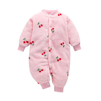 Neugeborenen Baby Frühling Winter Kleidung Säuglings Jacke für Mädchen Overall für Jungen Weiche Flanell Bebe Strampler Baby Kleidung 0-18 monat