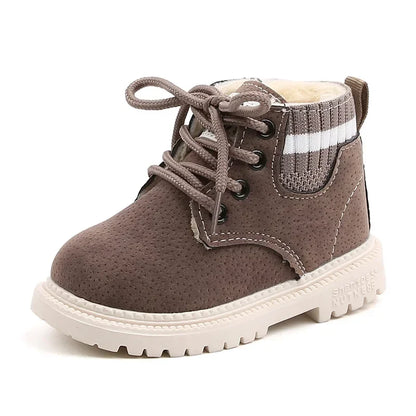 2-Stil Innenmaterial Plüsch Kinder Winterstiefel Baumwollstoff Frühling Herbst Kinderschuhe Baby Kleinkind Jungen Mädchen Stiefel