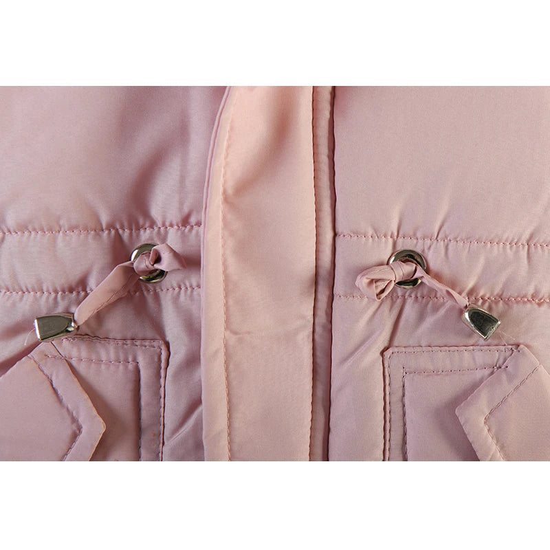 Winter Mädchen Jacke Futter Plus Samt Dicke Warm Halten Hülse Drucken Mit Kapuze Lange Stil Mäntel Für 4-6Y Kinder Baumwolle Schnee kleidung