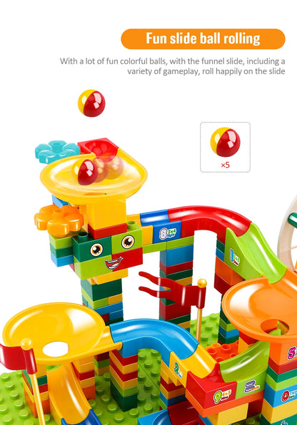 Marble Run - Kugelbahn Bau-Set für Kinder - mit LED & Riesenrad