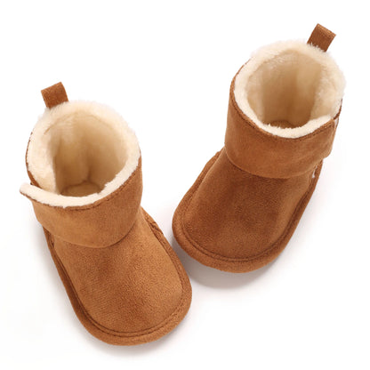 Neue Baby Stiefel Für Winter Wärme 0-18M Neugeborenen Baby Klett Weiche Sohle Anti Slip Vordere Schuhe baby Schuhe Warme Schnee Stiefel
