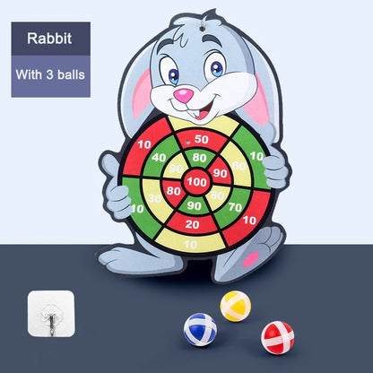 Kinder-Dartspiel mit Klettbällen - Lern- & Geschicklichkeitsspiel ab 3 Jahren