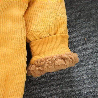 Jungen Cord-Jacke mit fleece - Warmer Wintermantel - 1-5 Jahre