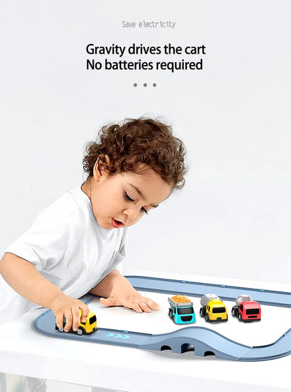 Heißer Racing Rail Auto Modell Zug Track Abenteuer Spiel Tiere Raum Rakete Spielzeug Kinder Pädagogisches Gehirn Mechanische Interaktive