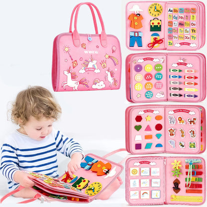 Montessori Busy Board - Motorik & Lernspielzeug für Kleinkinder