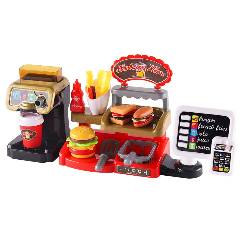 Kinder Spielküche Fast Food Set - mit Licht & Sound