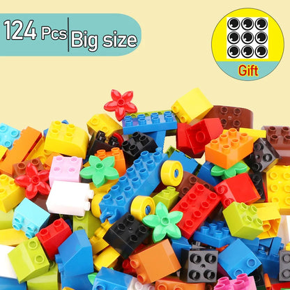 Große Bausteine Set - Kreatives Montessori Lernspielzeug
